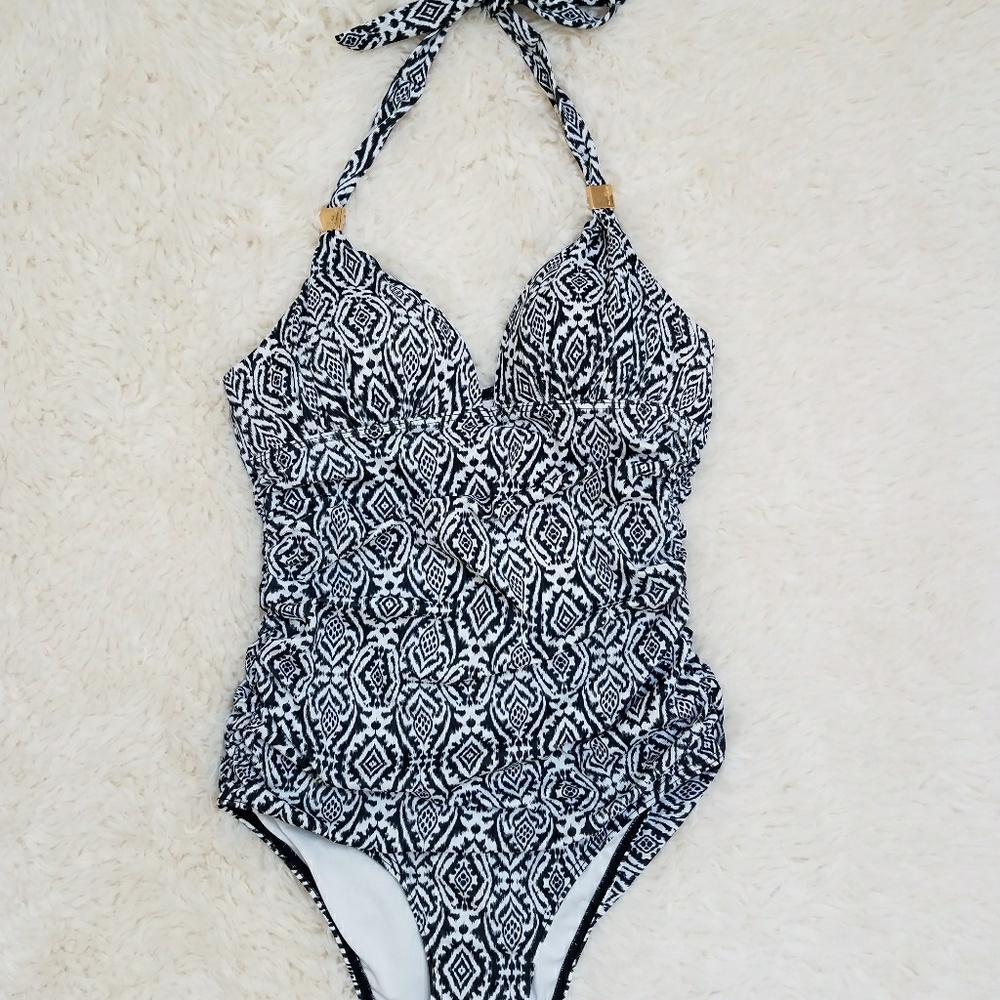 Victoria's Secret Halter One Piece Ikat Swim Suit
